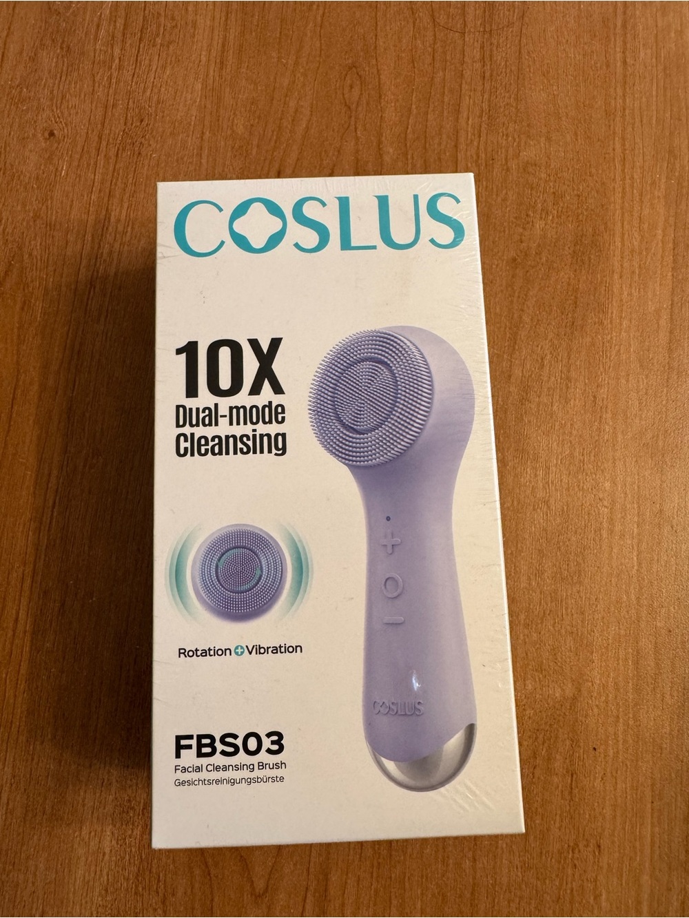 Coslus FBS03 Lavender Facial Cleansing Brush - Dual-Mode